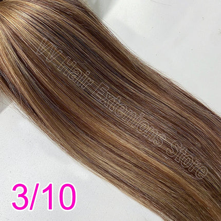 Straight Nano Rings Tip Hair Extension Ombre Natural Virgin 100% Human Hair Bulk Blonde Bundles Micro Beads Wholesale keratin