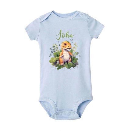 Personalised Leo with Name Baby Romper Newborn Wild One Jungle Birthday Party Bodysuit Cute Toddler Jumpsuit Infant Shower Gift