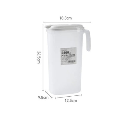 1PC 1800ml/2500ml Large Capacity Cold Water Pitcher Heat Resistant Beverage Jug Refrigerator Water Container For Home Summer Use