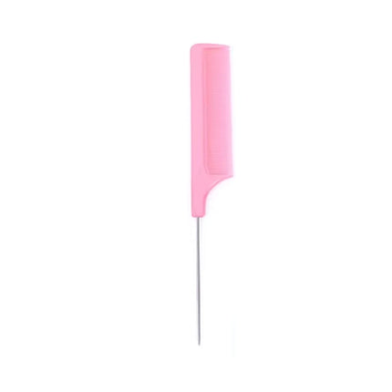 Professional Hair Tail Combs Stainless Steel Salon Cut Styling Comb Spiked Hair Care Styling Tools Barber Accessories Fine Teeth