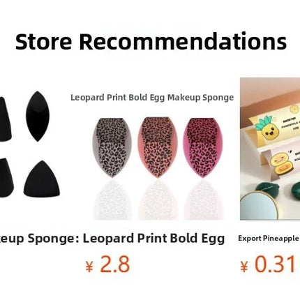 Dual-Color Mixed Cone-Cut Beauty Blender Wet And Dry Use Water Swells Irregular Shape Makeup Sponge Ultra Soft for All Skin T...