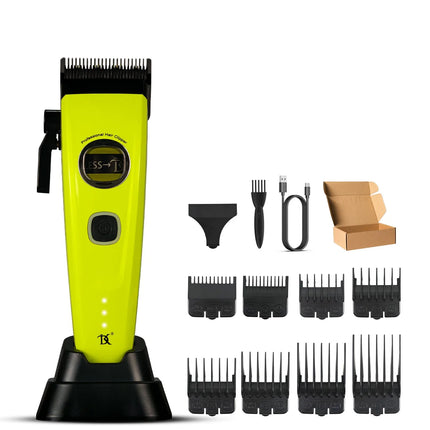 Professional Hair Clipper DKBAG 7500RPM External Rotor Brushless Motor Barber DLC Echo Blade Base Charger Hair Trimmer for Man