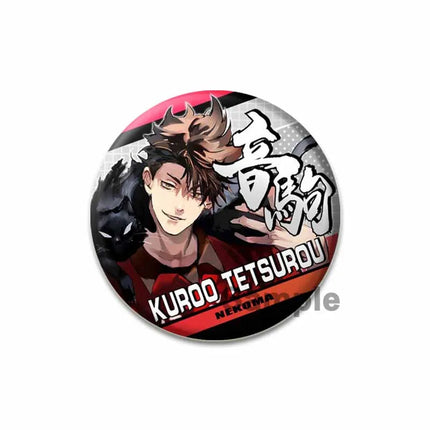 32/44/58mm Anime Haikyuu Snap-in Button Pins Figure Icon Badge  Round Handmade Brooches Breastpin for Backpack Clothes