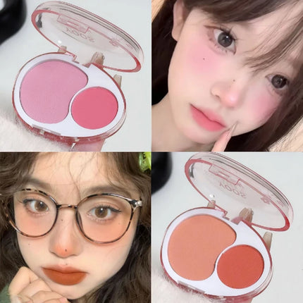 Blush Powder Palette Natural Matte Brighten  Potato Mud Milk Peach Pink Purple Apricot Rubores Rouge Korean Dupes Blusher Makeup
