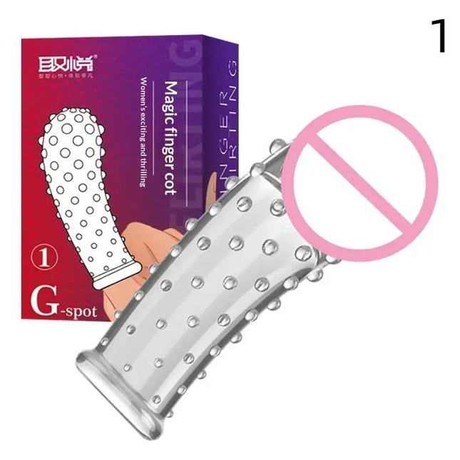 Silicone Finger Sleeve No Vibrators G Spot Orgasm Massage Clitoris Stimulator Masturbators Anal Sex Toys For Woman beginner