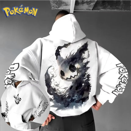 Pokémon Anime Mimikyu Joint Hoodie 2026 Men's Spring/Summer New Style American Hip Hop Casual Loose Large Parent Child Top