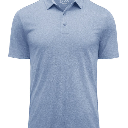 TACVASEN Men's Polo Shirts Short Sleeve Moisture Wicking Lightweight Athletic Casual Collared Golf Shirt Summer Work Polo Shirts