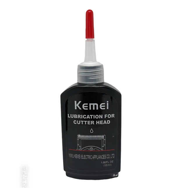 Kemei 55/30ml Professional Hair Clipper Lubricant Oil Blade Maintenance Lube Reduces Noise, Prevents Rust Extends Lifespan