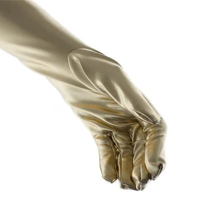 Bdsm Sexy Shiny Gloves Latex Faux Leather Long Gloves Punk Gloves Sexy Cosplay Costume Accessories Adult Toys Erotic Sexy Toys