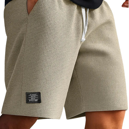Men's Jacquard Casual Shorts Summer Harajuku Solid Sweatpants Fashion Men Short Pants Retro Men Clothes Roupas Streetwear New