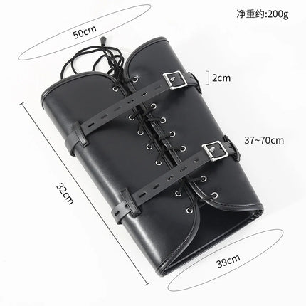 BDSM Strait Jacket / Armbinder,Leather Deluxe Arm Binder Restraint,Behind Back Bondage Gloves,Sex Toys For Couples ,Sex Handcuff