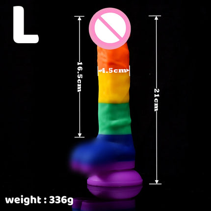 Sex Toys for Women Colorful Realistic Dildo With Suction Cup Liquid silicone Dildos Big Penis Anal Butt Plug Adult Supplies