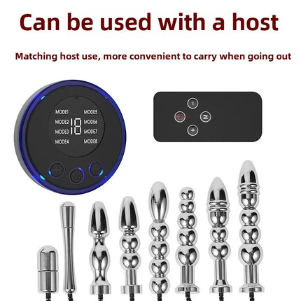 Bipolar Electric Shock Anal Plug Vaginal Butt Plug Orgasm Masturbation Adult Sex Toy Metal Electrode Buttplugs Anal Massager