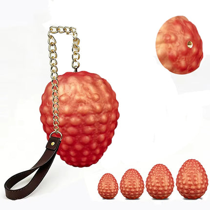Butt Plug Huge Hot Selling Egg Type Anal Dildo With Chain Tail Anal Toys Sm Anal Training Dilation Couple Masturbation Sex Toy