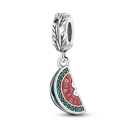 Charms Plata De Ley 925 Red Color Series Charm Red Elephant Animal Fruit Beads of Original Fits Women Anniversary Jewelry Charms