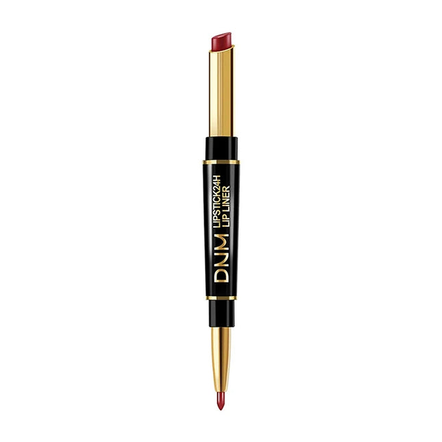 1Pc DNM Double-Ended Lip Liner And Lipstick Set High-Pigmented Long-Lasting Waterproof Non-Stick Valentine's Day Makeup Gift