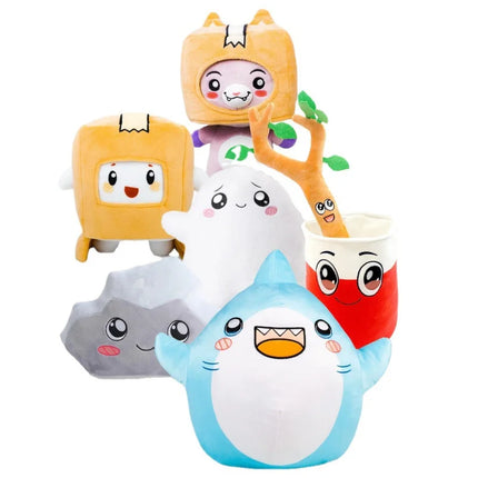 Lanky Boxs Plush Toys Pjed Masks Plushie LankyBot Cyborg Stuffed Animals Soft Toy Boxy Foxy Dolls Pillow Toys For Children Gifts