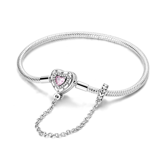 925 Sterling Silver Bracelets 17-20CM Original Leaf Clover Butterfly Heart Bracelet Fit DIY Charms Beads Fashion Women Jewelry