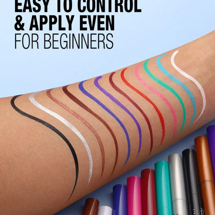 12 Colors Water-based Eyeliner Liquid Matte Red Quick-Drying Smudge-Proof Smooth Eyeliner Pen Long-Lasting Eyes Makeup Cosmetics