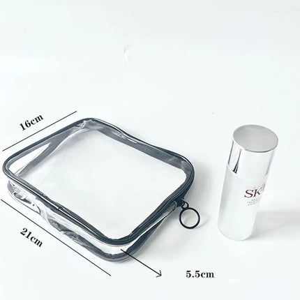 20Custom Waterproof Storage Bag Portable Cosmetic Pvc Bag  Handbag Toiletry Bag Minimalist Transparent Makeup Bag Travel Washbag
