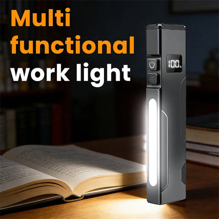 EDC Flashlight Magnetic UV Black Light RGB Side Light Pen Clip Waterproof for Outdoor Inspection Money Detecting Daily Carry