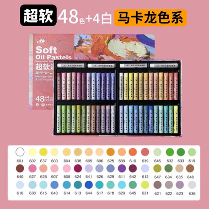 24/48 Super Soft Oil Pastels for Art Painting, Drawing, Blending, Oil Crayons Art Supplies for Artists, Beginners, Students