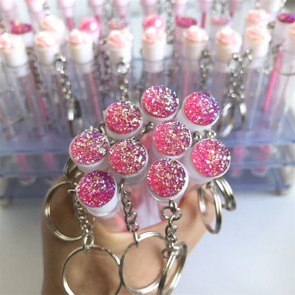 Gold Eyelash Brushes Spoolies Reusable Lash Mascara Wands In Tubes Eyebrow Comb Container Applicators Tools With Keychain