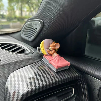 Cartoon Tom and Jerry Sleep Car Ornaments Car Decoration Car Interior Accessories Automotive Interior blind box Decorations