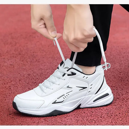 Chunky Sneaker for Men Thick Sole Versatile 2025 New Trend Mesh Lace Up Breathable Casual Sports Shoes Increased Soft Soles