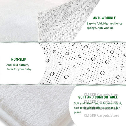 Football Field Carpet Living Room Foldable Big Size Floor Mats 200x300cm Non-slip Play Mat for Children Bedroom Machine Washable