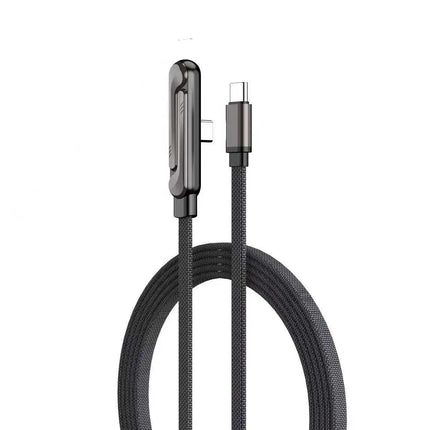 240W Type-C To Type C Cable Elbow Fast Charging Data Cable Foldable Stand Phone Holder For iPhone 17/16/15 For Samsung Charger