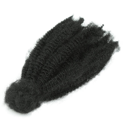 Alibaby 12Inch Synthetic Afro Kinky Twist Marley Crochet Hair Pre-Separated Spring Afro Twist Hair For Butterfly Locs Braids