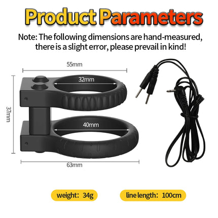 Male Electric Shock Fiber Penis Sleeve Glans Ring Pads Cock Extender Enlarger Vibrator SM Stimulator Sex Tool For Men Masturbate