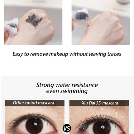 1 pcs 4D Silk Fiber Eyelash Lengthening Mascara Waterproof Long Lasting Eyelashes Black Eyelash Extension Makeup 3D Mascara Cos