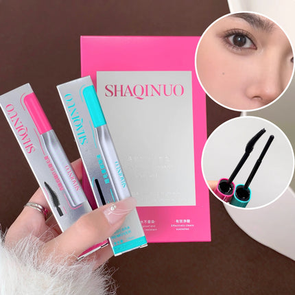 SHAQINUO Curly Black Sun Flower Mascara + Makeup Remover Set All Day Long-Wearing Lash-Lengthening Thick Volume Eyelashes