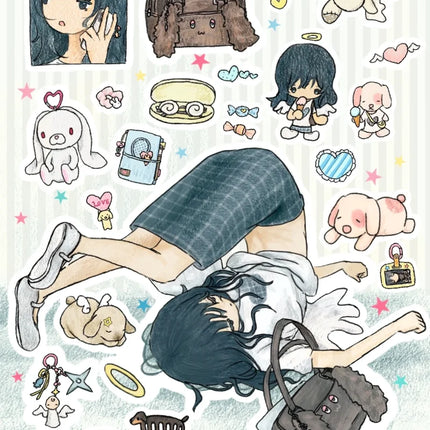 Vintage-Toned Girl Sticker Collection | Nostalgic Aesthetic Decals for Journaling, Scrapbooking & DIY Crafts
