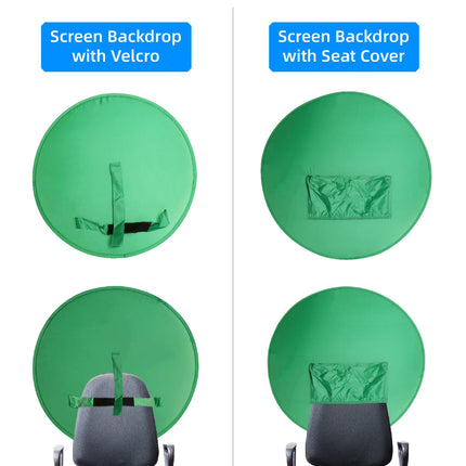 RF08 Game Live Chromakey 2in1 Photography Studio Chair backrest Single-Double Sided Backdrop Background Cloth Green Blue Screen