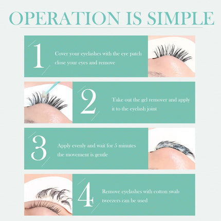 12G Eyelash Glue Remover Cream for Safe Adhesive Dissolving in Minutes Material False Eyelash Cleaning Tool Makeup Remover