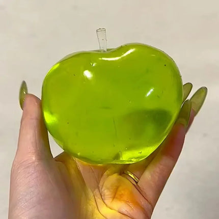 Green Apple Squeeze Toys Stress Relief Vent Fidget Toys Plasticity Squeeze Toy Relaxing Gift for Friends