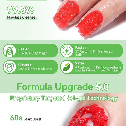 BORN PRETTY 15ml Quick Magic Remover Nail Gel Polish Safe Formula Faster Remove Semi Permanent Varnish Polish Cancel Glue