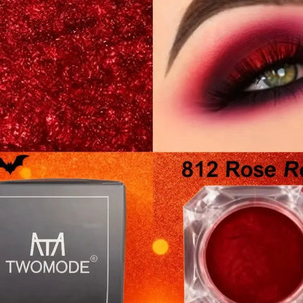 3g Diamond Dust Highlighter Light Red Eye Shadow High Gloss Pearlescent Makeup Paste Halloween Party Brightening Beauty