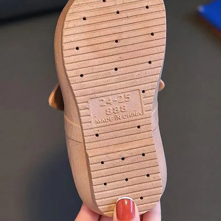 Children Slippers Children's Cute Bao Toe Shoes Wear Flat House Bow-tie Shoes Girls Shoes Slippers Kids House Slippers
