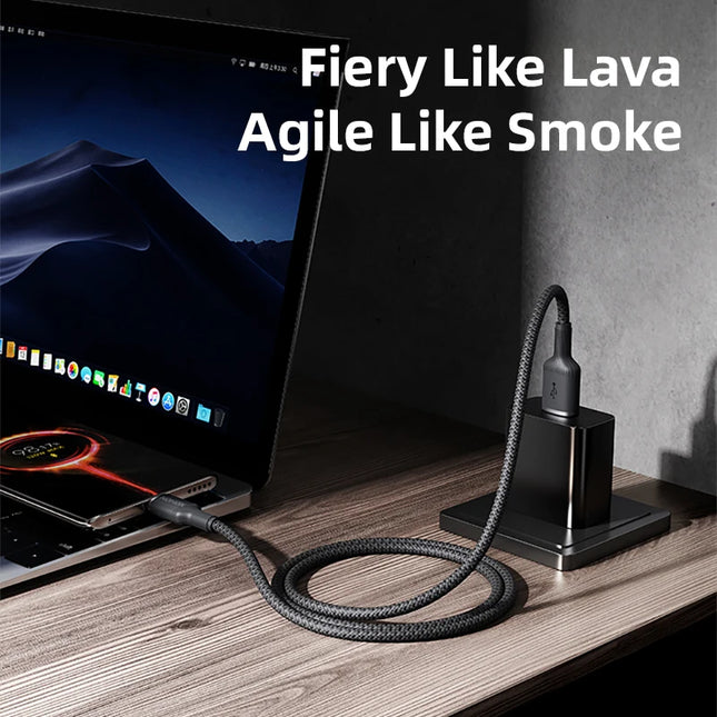 NOHON Braiding USB to Type C Cable for iPad Oneplus USB-C Charger Data Cord for iPhone 17 16 Xiaomi Samsung Fast Charging Wire