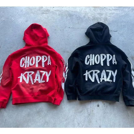 Y2K Winter Retro High Street Personalized Letter Printed Men's Hoodie Harajuku Gothic Punk Men's and Women's Sportswear Street