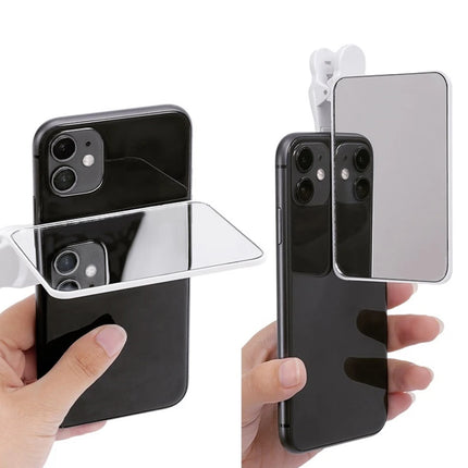Universal Adjustable Reflection Clip Kit For Phone Android Smartphone Camera Mirror Reflection Clip Phone Selfie Reflector Tool
