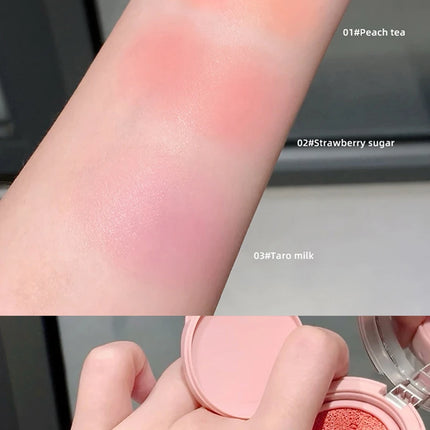 Sweet Color Translucent tender Air cushion blush Pink Powder blush to improve the complexion of Korean vitality young girl