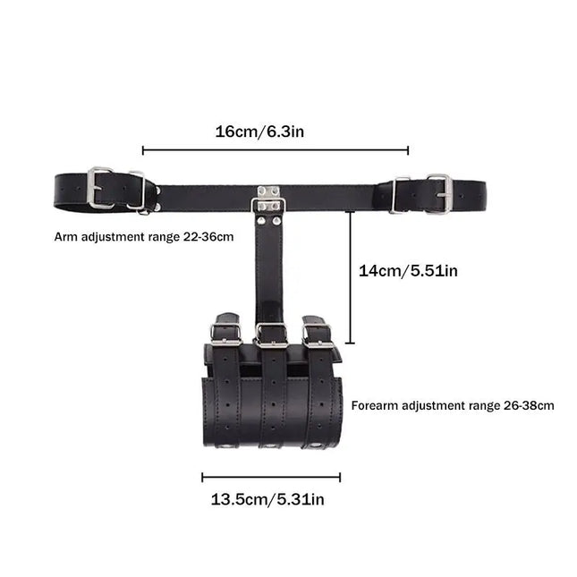 Exotic Sex Toys for Women Handcuffs Bondage Wrist Cuffs Arm Binder Armbinder Restraints behind Back Accessories