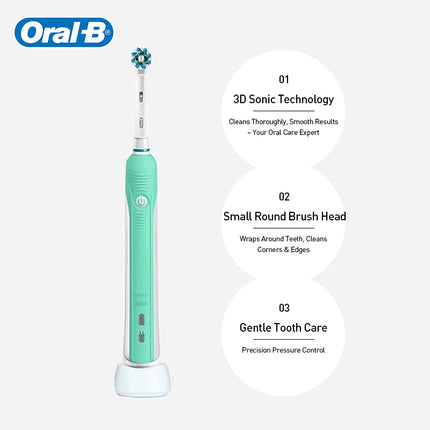 Oral-B Pro600 D16 3D Rechargeable Electric Toothbrush Adult Teeth Cleaning 2 mins Timer