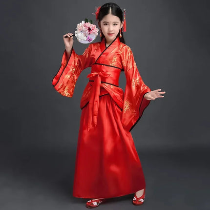 Autumn Two-piece Set Kids Hanfu Cosplay Tang Girl Suit Dance Costume Baby Outfits Ancient Girls Clothing Hanfu Children Suits