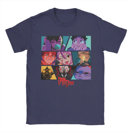 Japanese Funny Anime Dandadan T-shirt Men Women Clothing Cartoon Short Sleeve Tops High Quality Cotton Oversized Tees for Fans